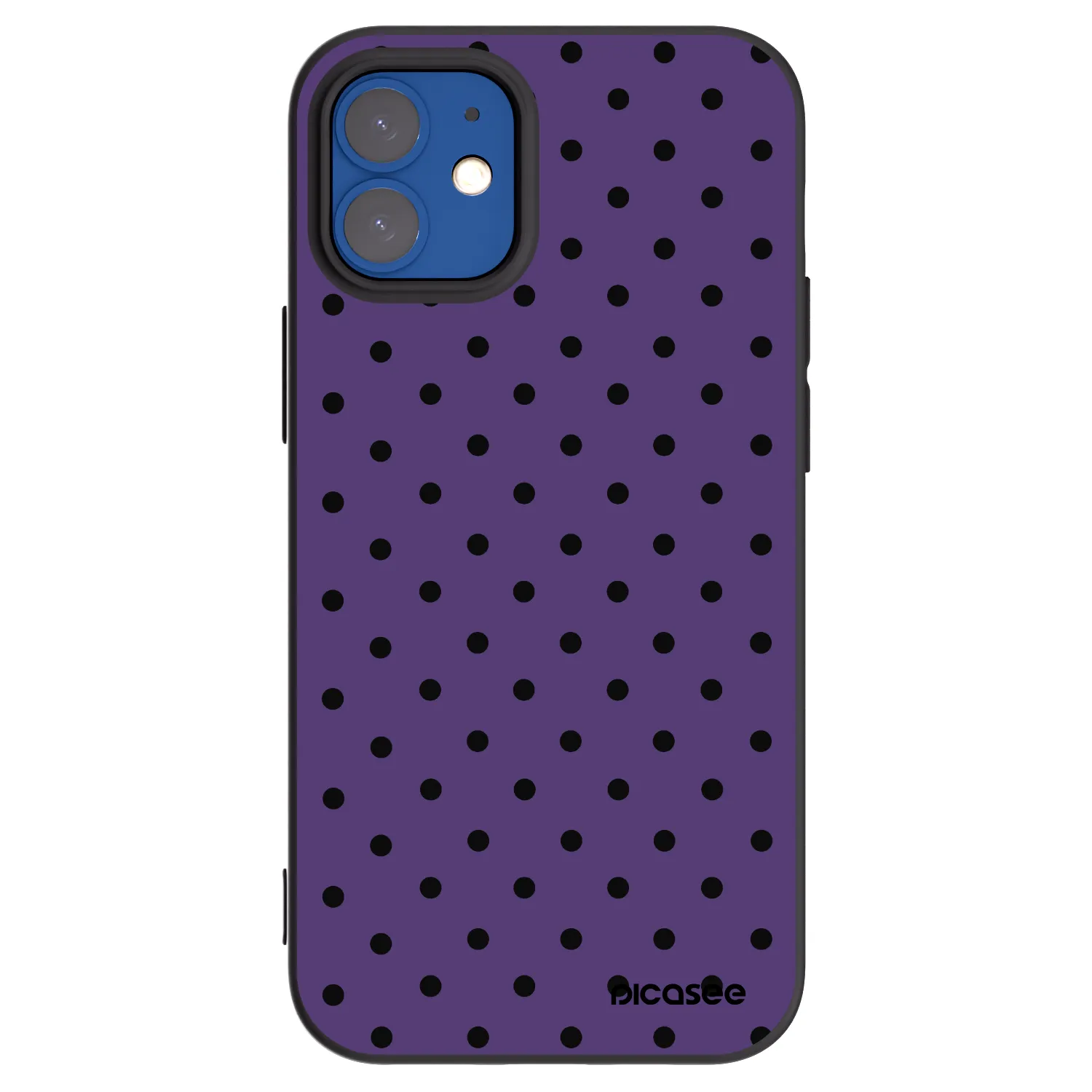 Picasee crna silikonska maskica za Apple iPhone 12 mini - Flickers 2