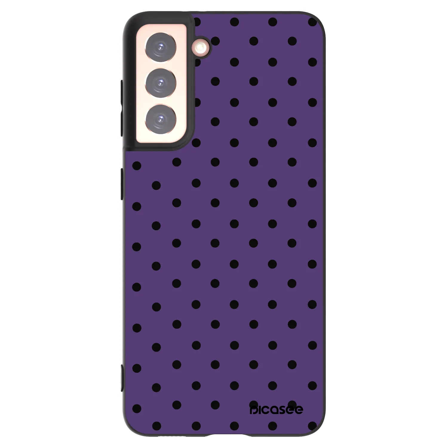 Picasee crna silikonska maskica za Samsung Galaxy S21 5G G991B - Flickers 2
