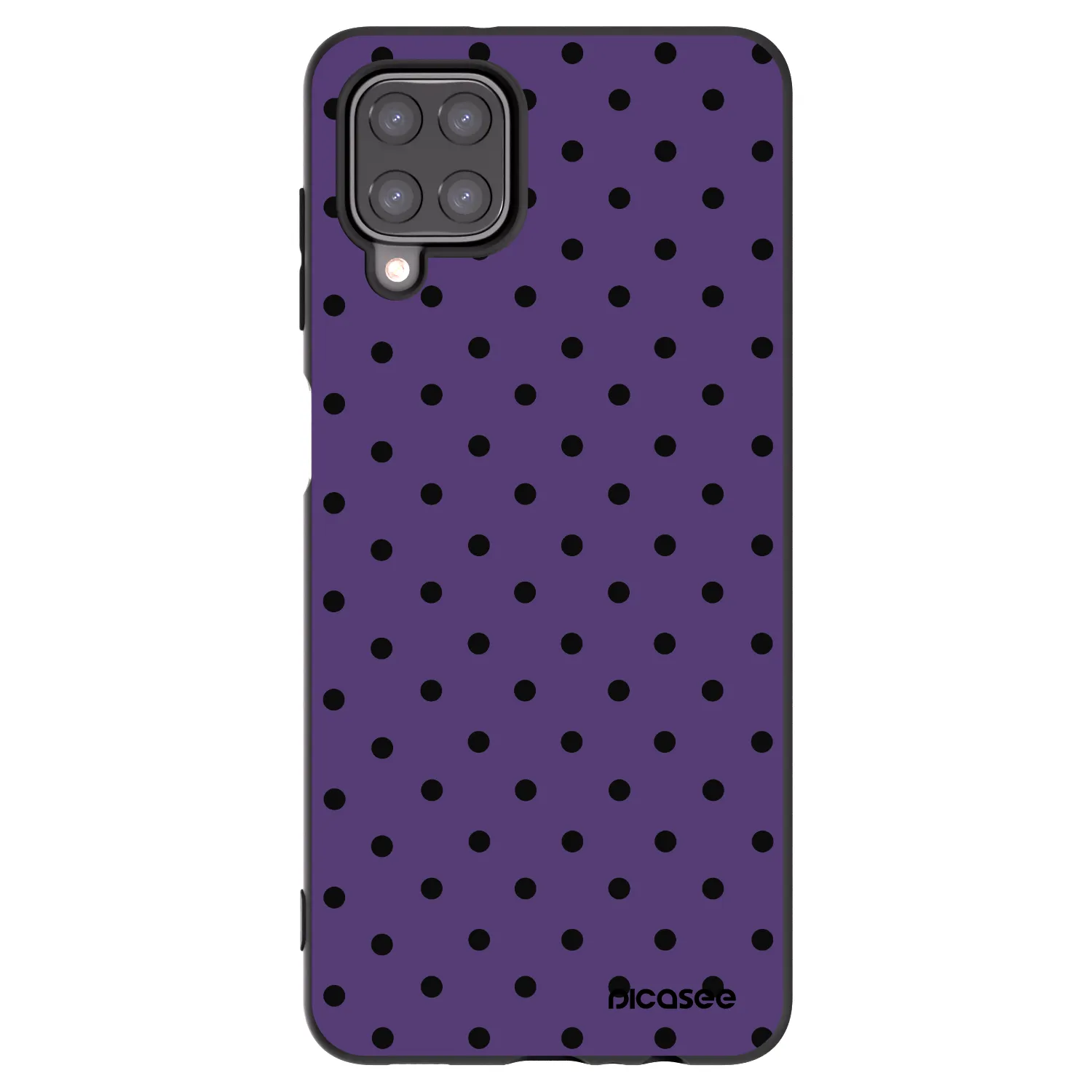 Picasee crna silikonska maskica za Samsung Galaxy A12 A125F - Flickers 2
