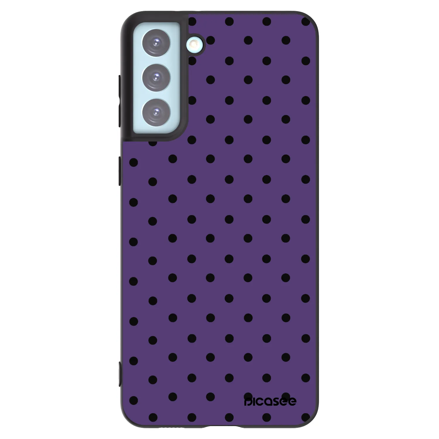 Picasee crna silikonska maskica za Samsung Galaxy S21+ 5G G996F - Flickers 2