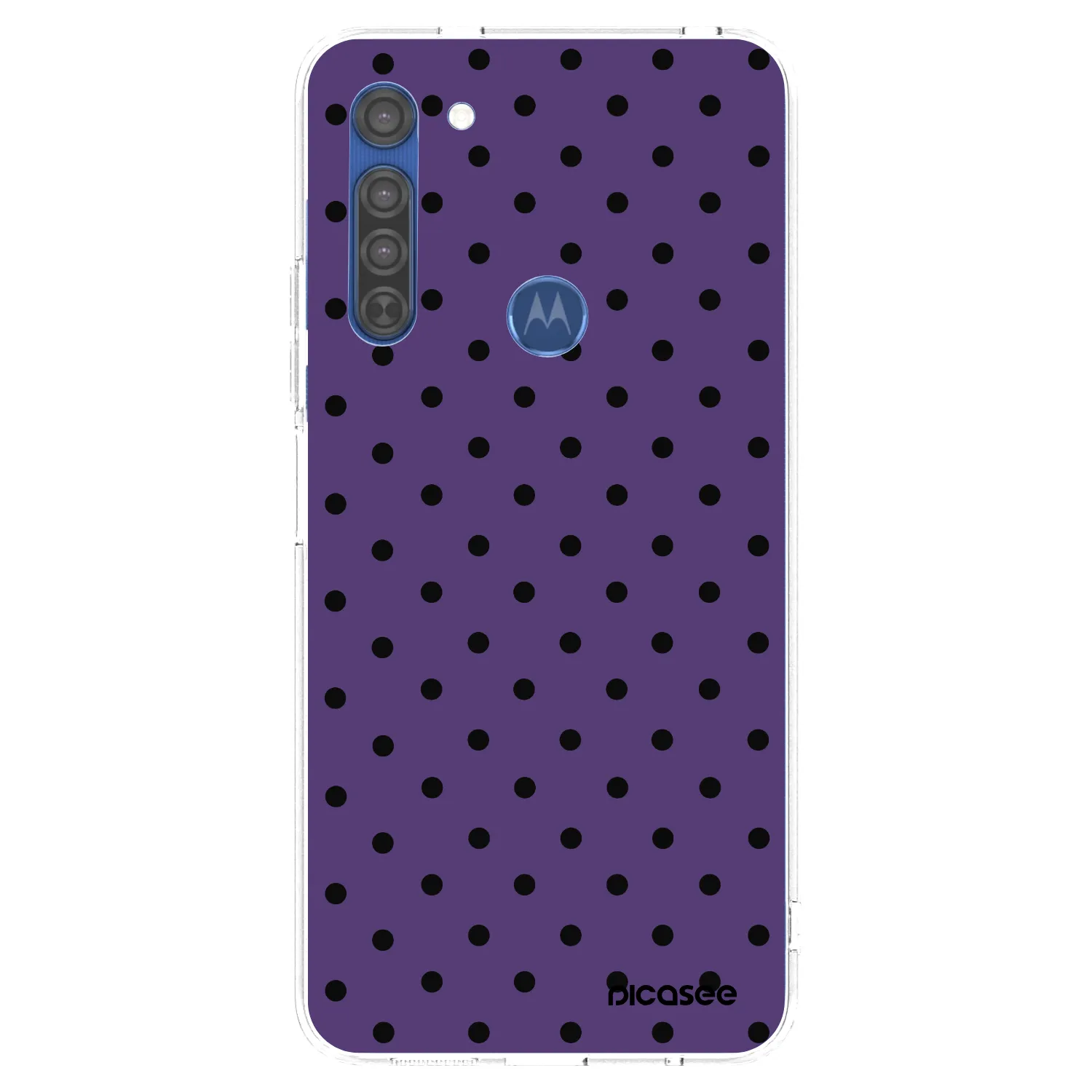 Picasee silikonska prozirna maskica za Motorola Moto G8 - Flickers 2