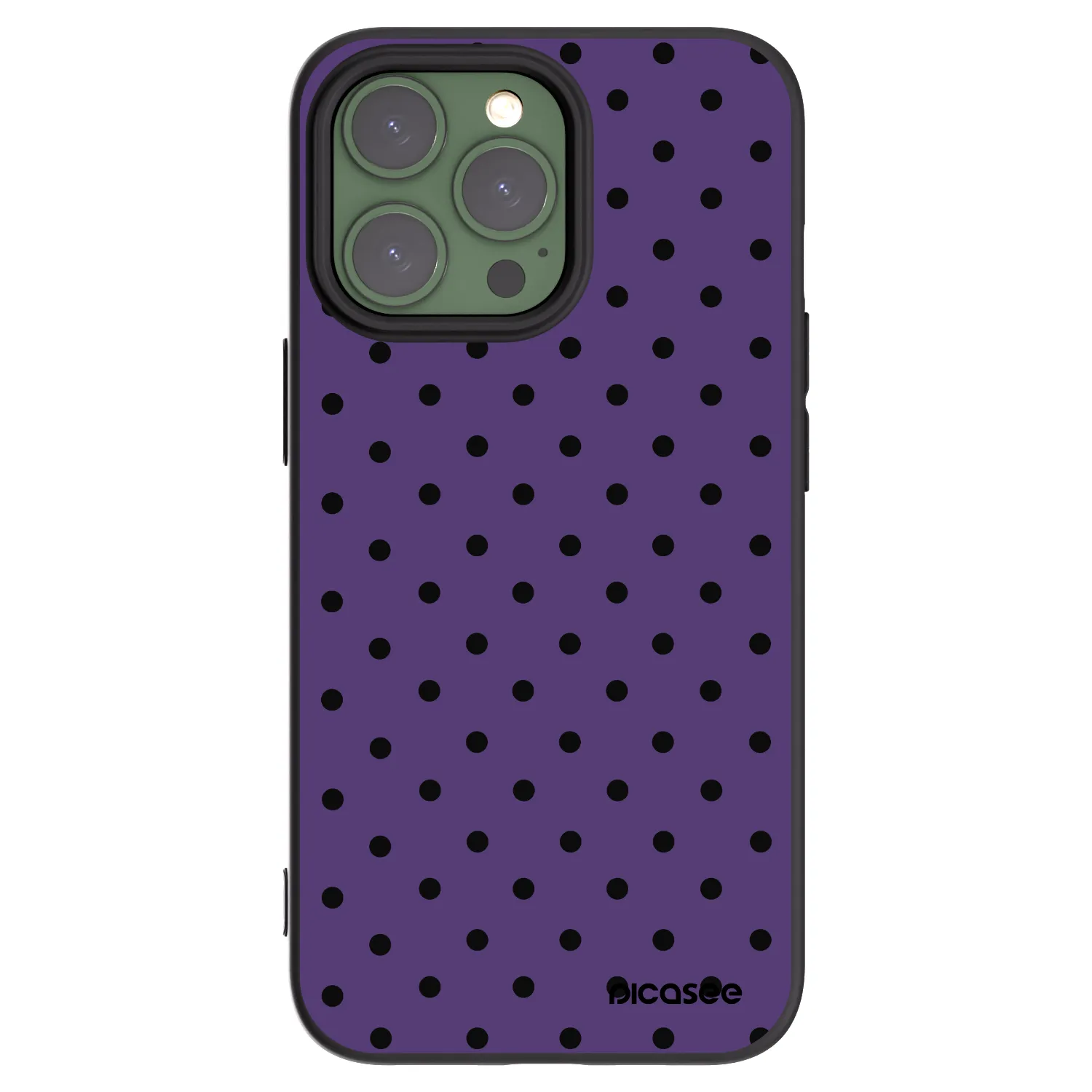 Picasee crna silikonska maskica za Apple iPhone 13 Pro - Flickers 2