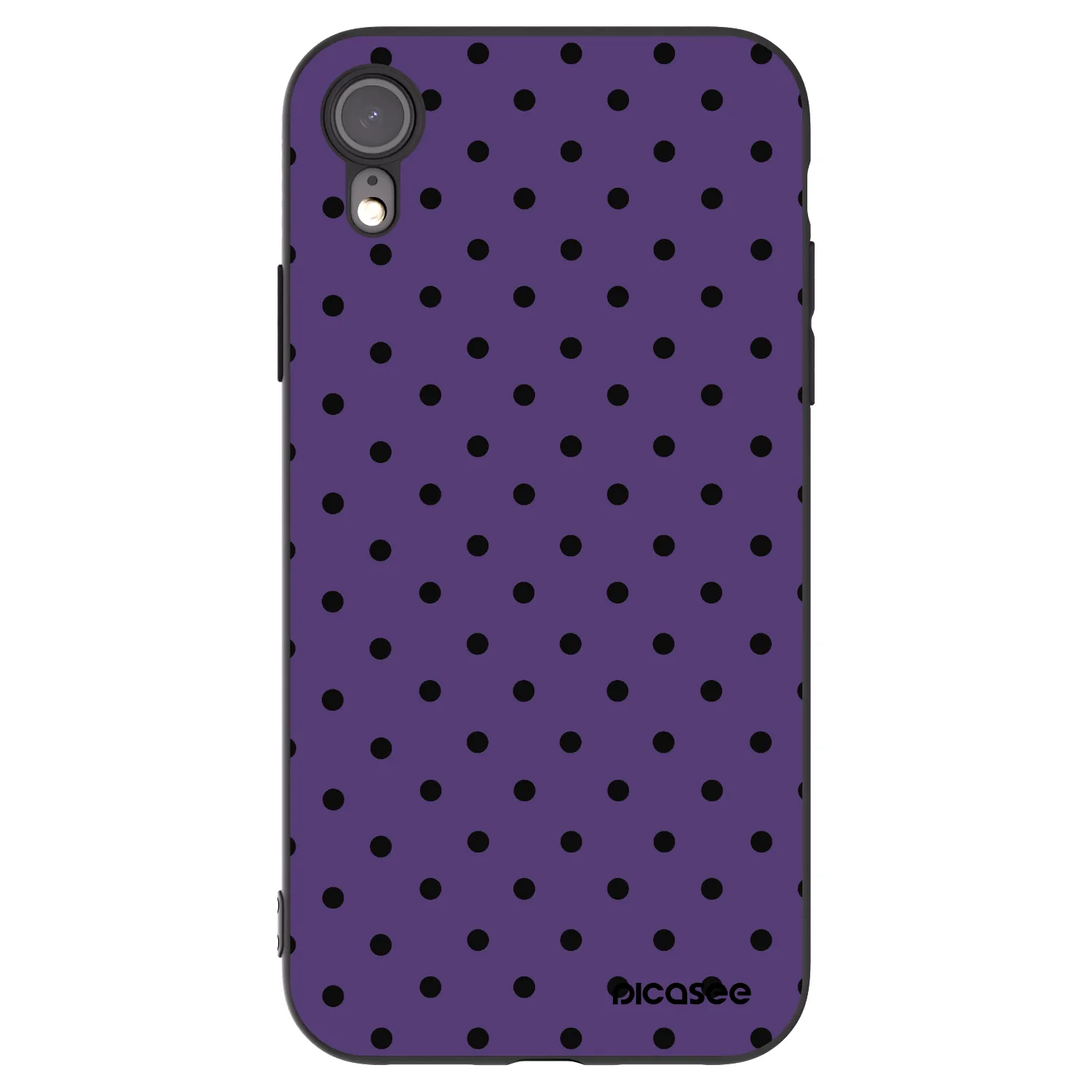 Picasee crna silikonska maskica za Apple iPhone XR - Flickers 2