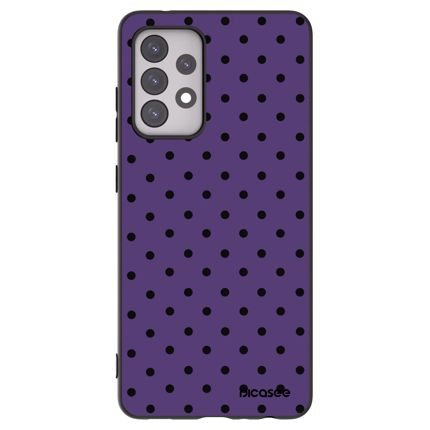 Picasee crna silikonska maskica za Samsung Galaxy A52s 5G A528B - Flickers 2