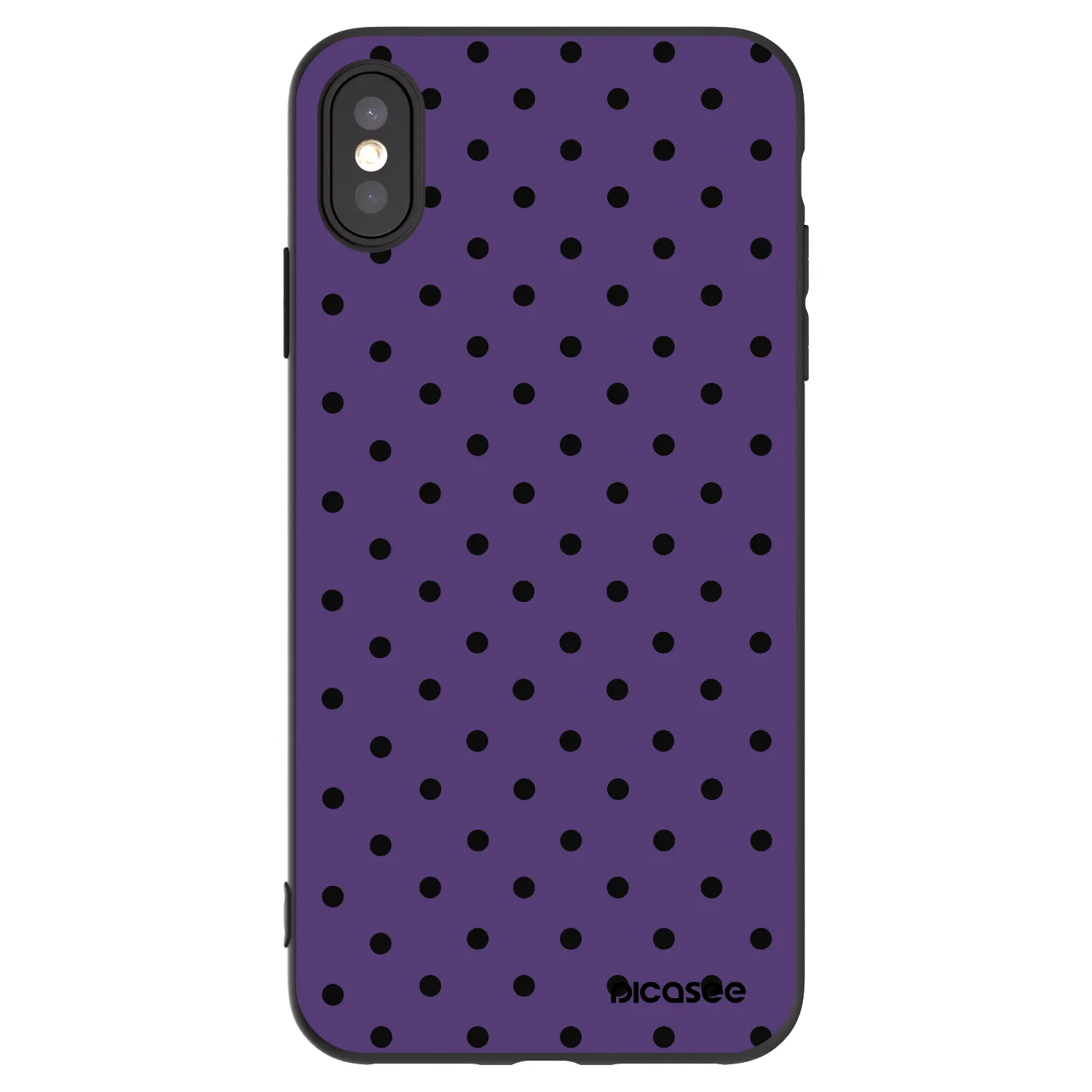 Picasee crna silikonska maskica za Apple iPhone XS Max - Flickers 2