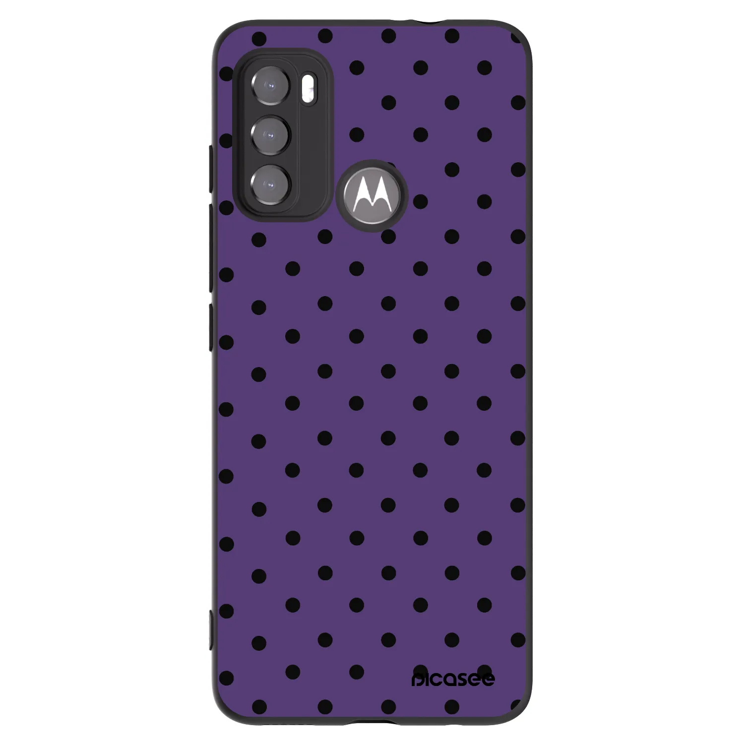 Picasee crna silikonska maskica za Motorola Moto G60 - Flickers 2