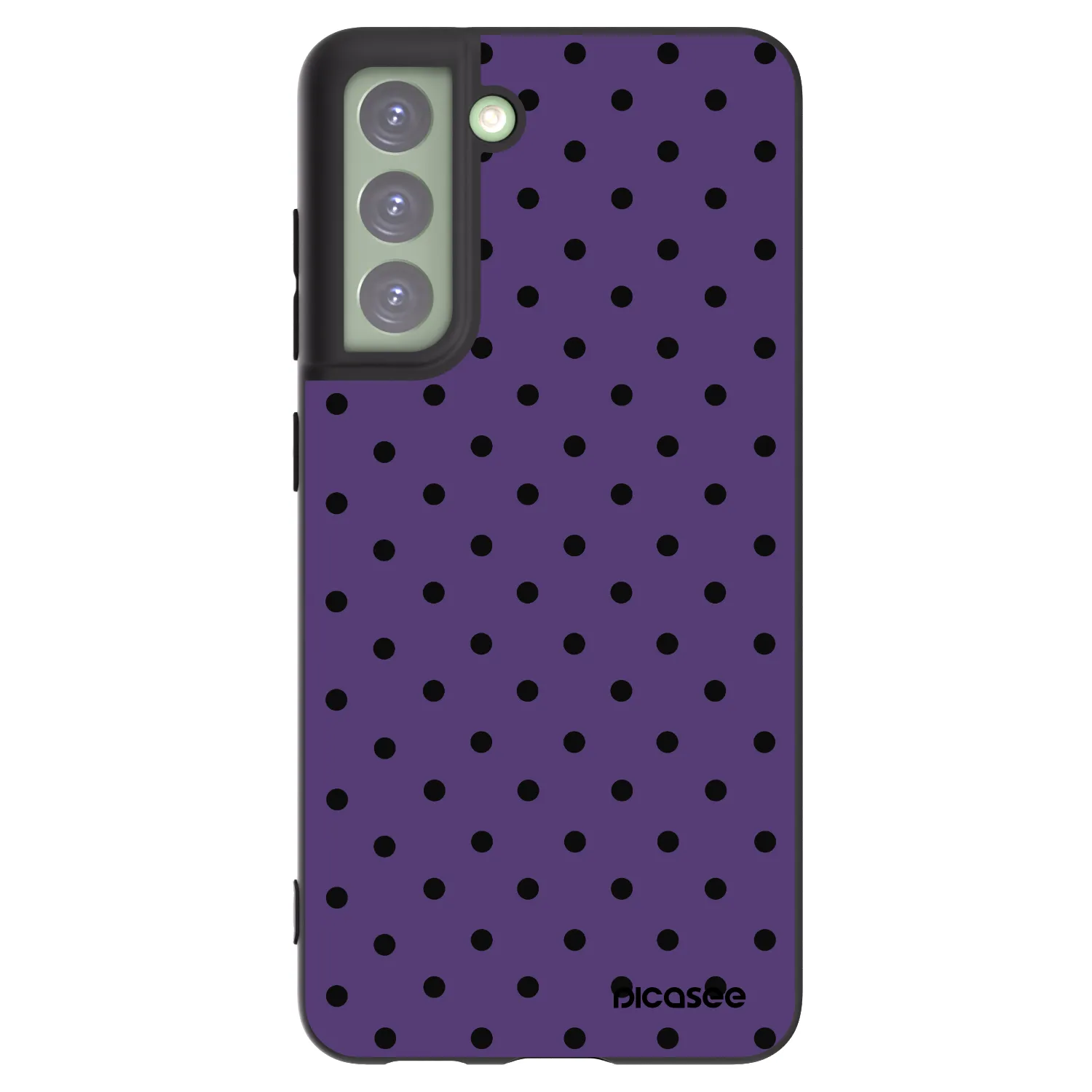 Picasee crna silikonska maskica za Samsung Galaxy S21 FE 5G - Flickers 2