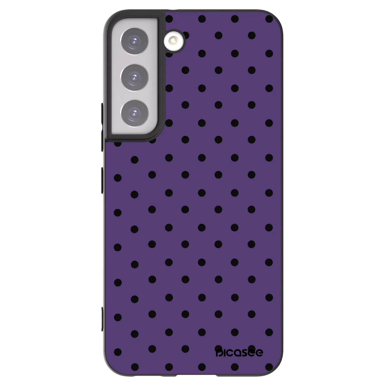 Picasee crna silikonska maskica za Samsung Galaxy S22 5G - Flickers 2