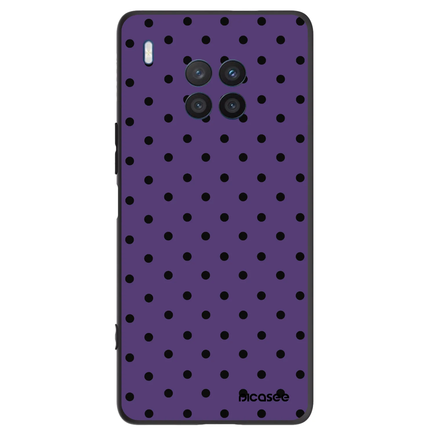 Picasee crna silikonska maskica za Honor 50 Lite - Flickers 2