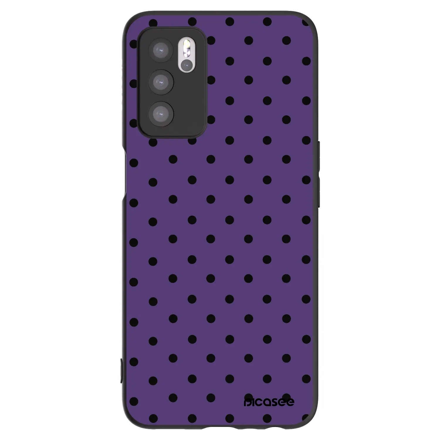 Picasee crna silikonska maskica za OPPO A16 - Flickers 2