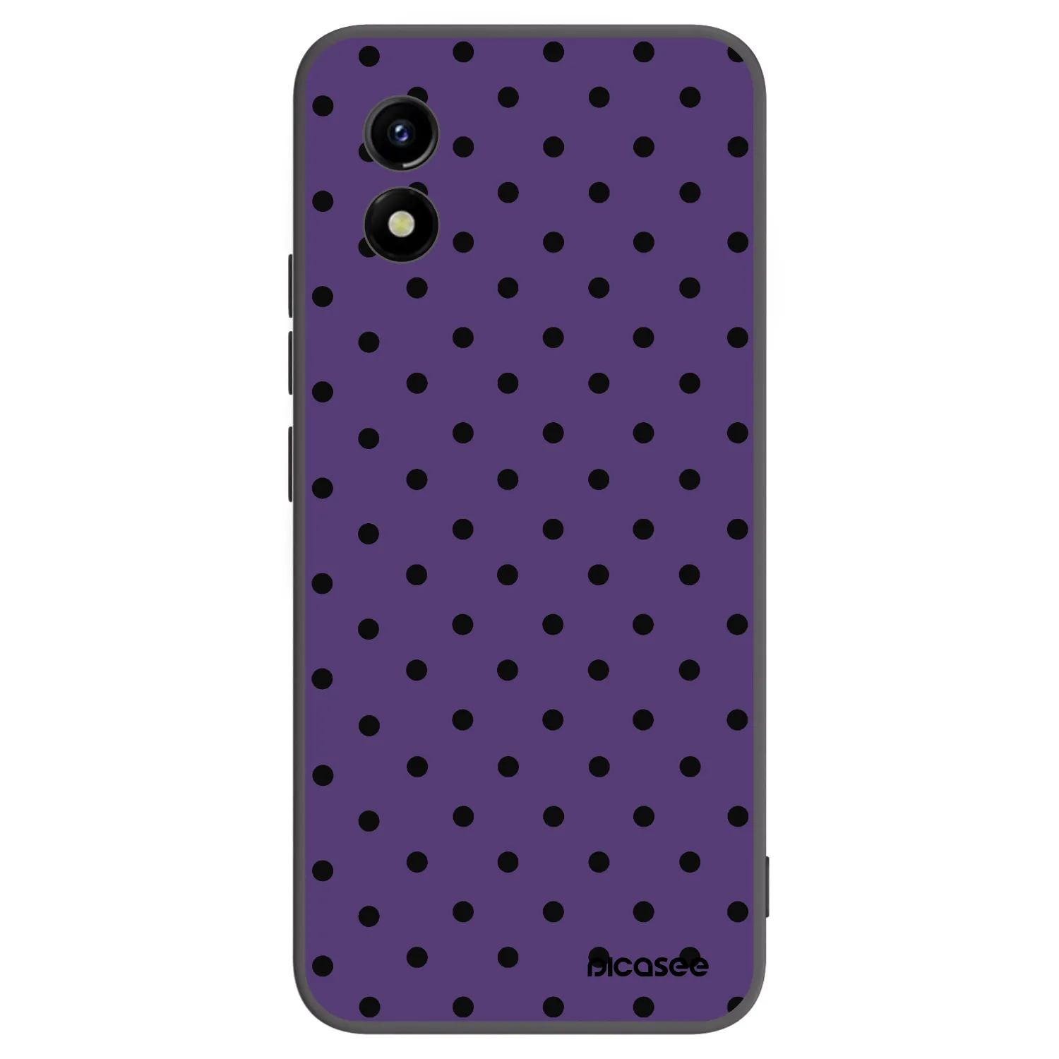 Picasee crna silikonska maskica za Vivo Y01 - Flickers 2