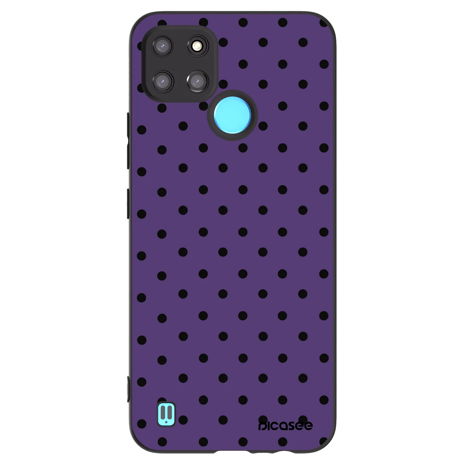 Picasee crna silikonska maskica za Realme C21Y - Flickers 2