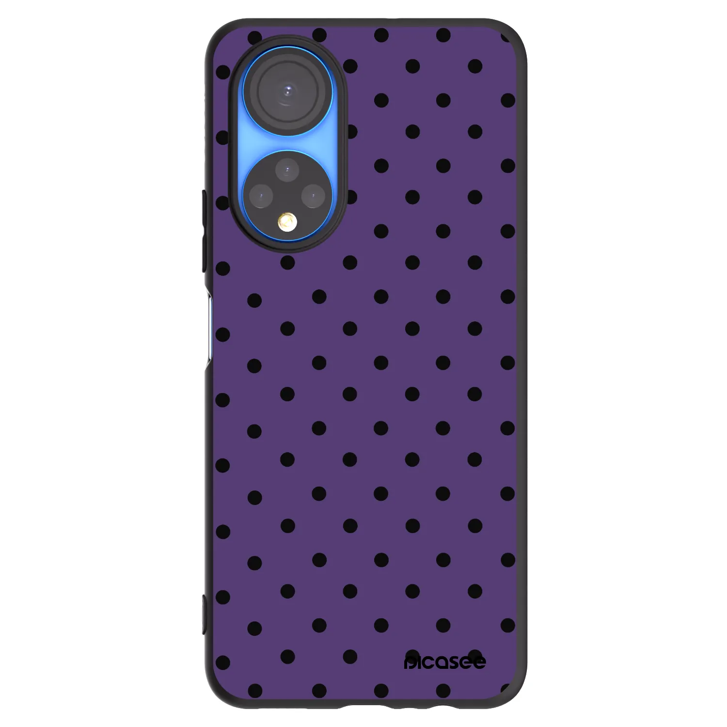 Picasee crna silikonska maskica za Honor X7 - Flickers 2