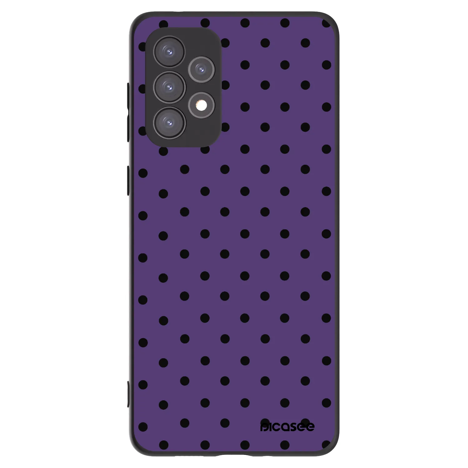 Picasee crna silikonska maskica za Samsung Galaxy A73 5G - Flickers 2