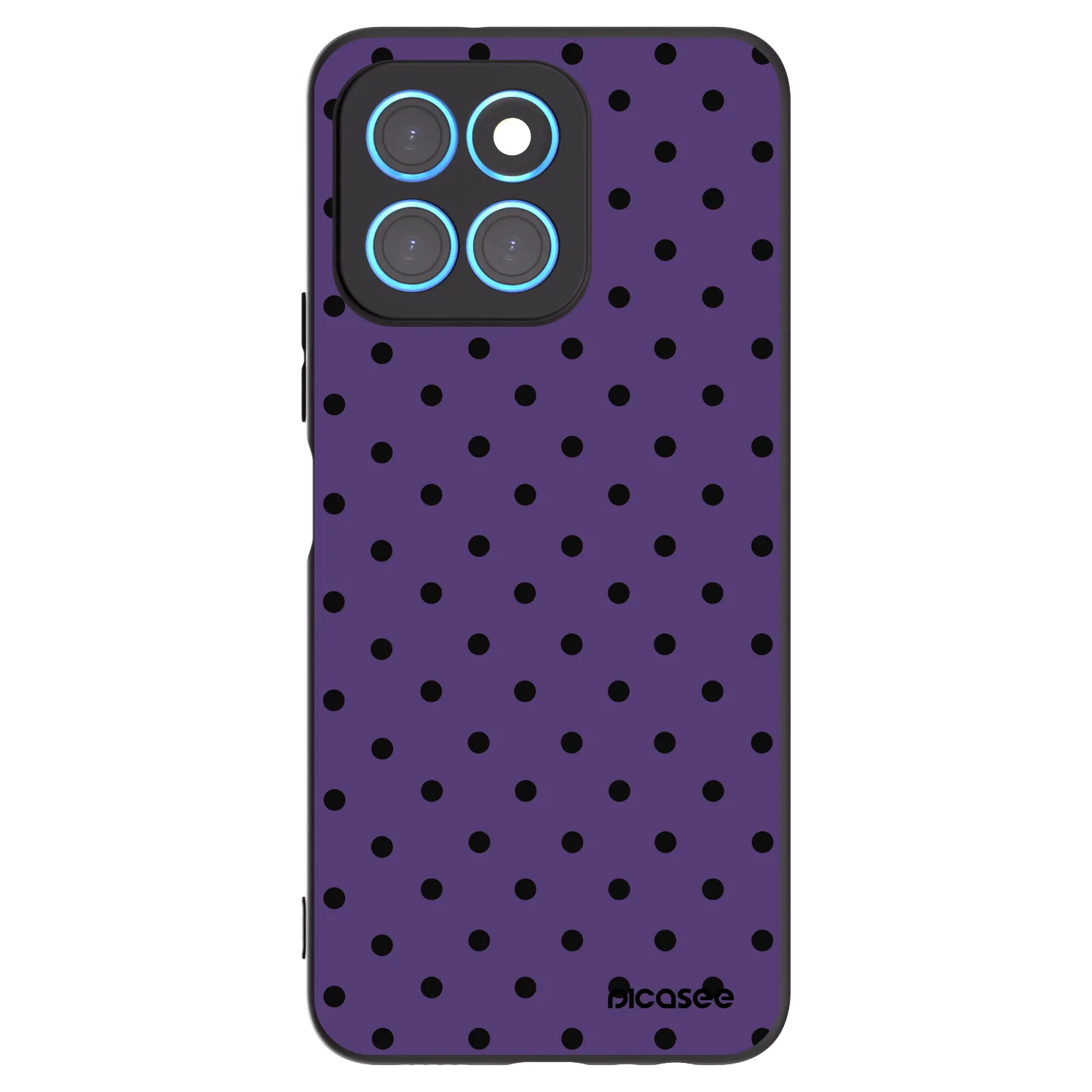 Picasee crna silikonska maskica za Honor X8 5G - Flickers 2