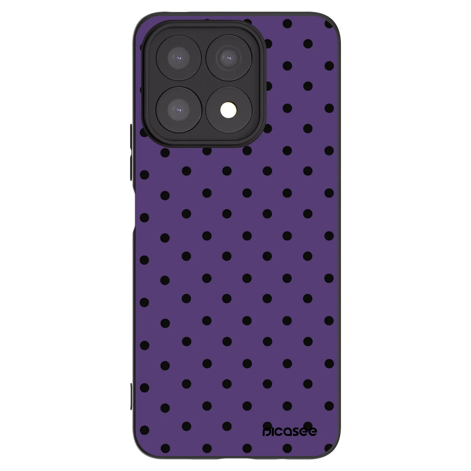 Picasee crna silikonska maskica za Honor X8a - Flickers 2