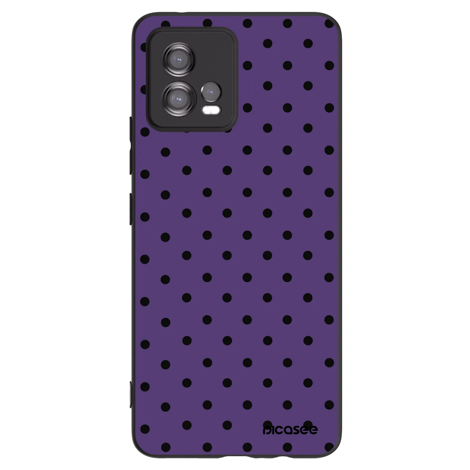 Picasee crna silikonska maskica za Motorola Moto G72 - Flickers 2
