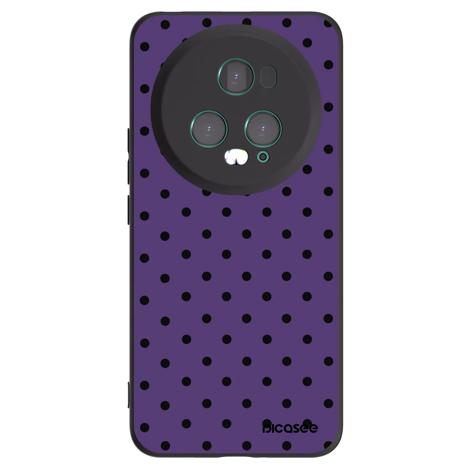 Picasee crna silikonska maskica za Honor Magic5 Pro - Flickers 2