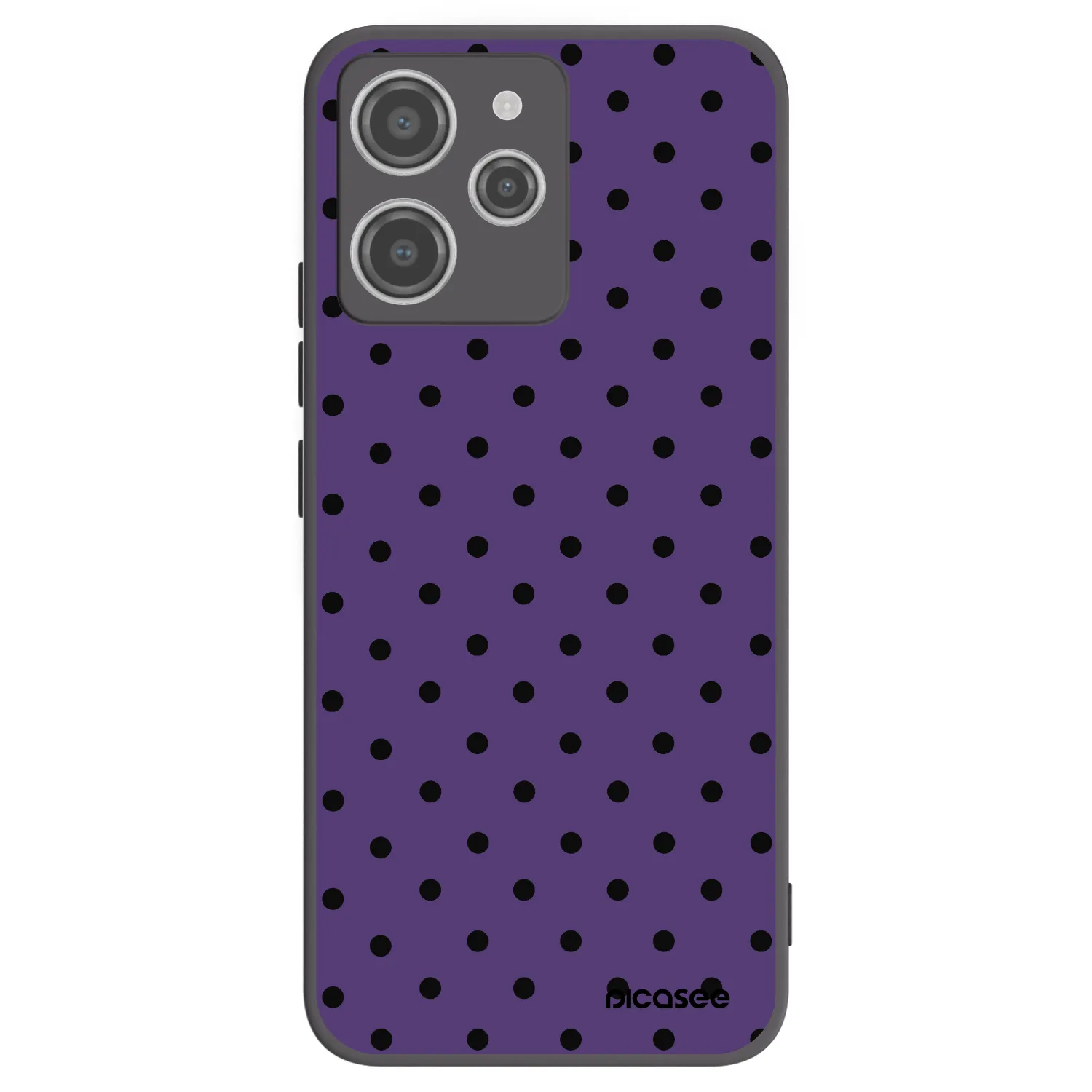 Picasee crna silikonska maskica za Xiaomi Redmi 12 4G - Flickers 2