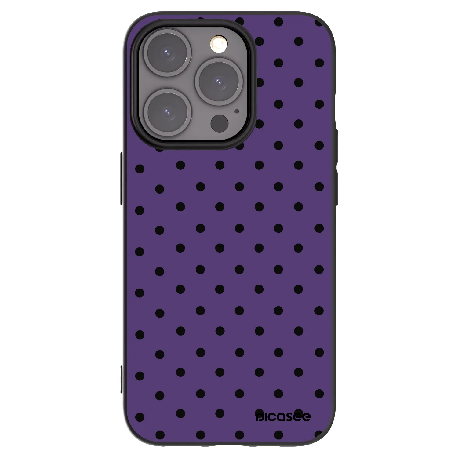 Picasee crna silikonska maskica za Apple iPhone 15 Pro - Flickers 2