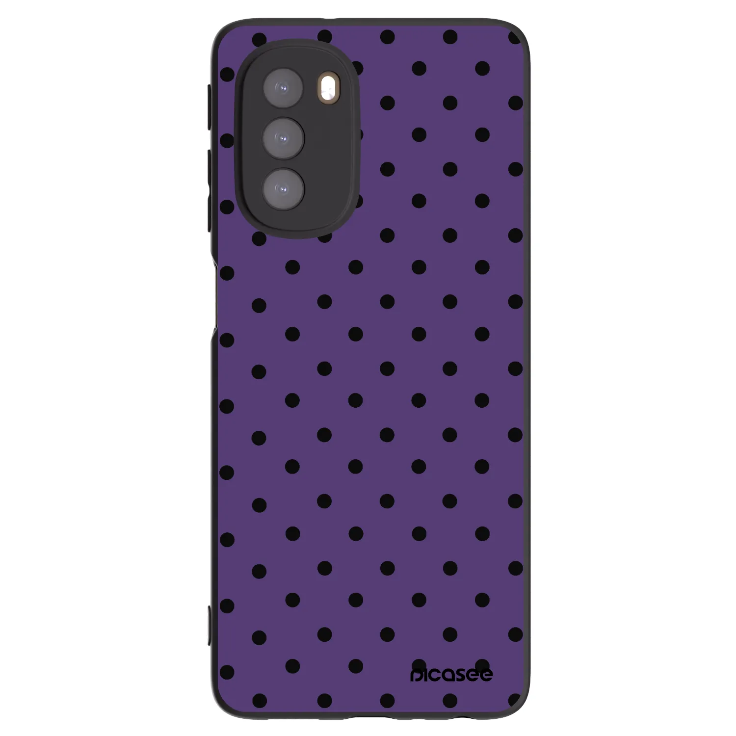 Picasee crna silikonska maskica za Motorola Moto G51 - Flickers 2