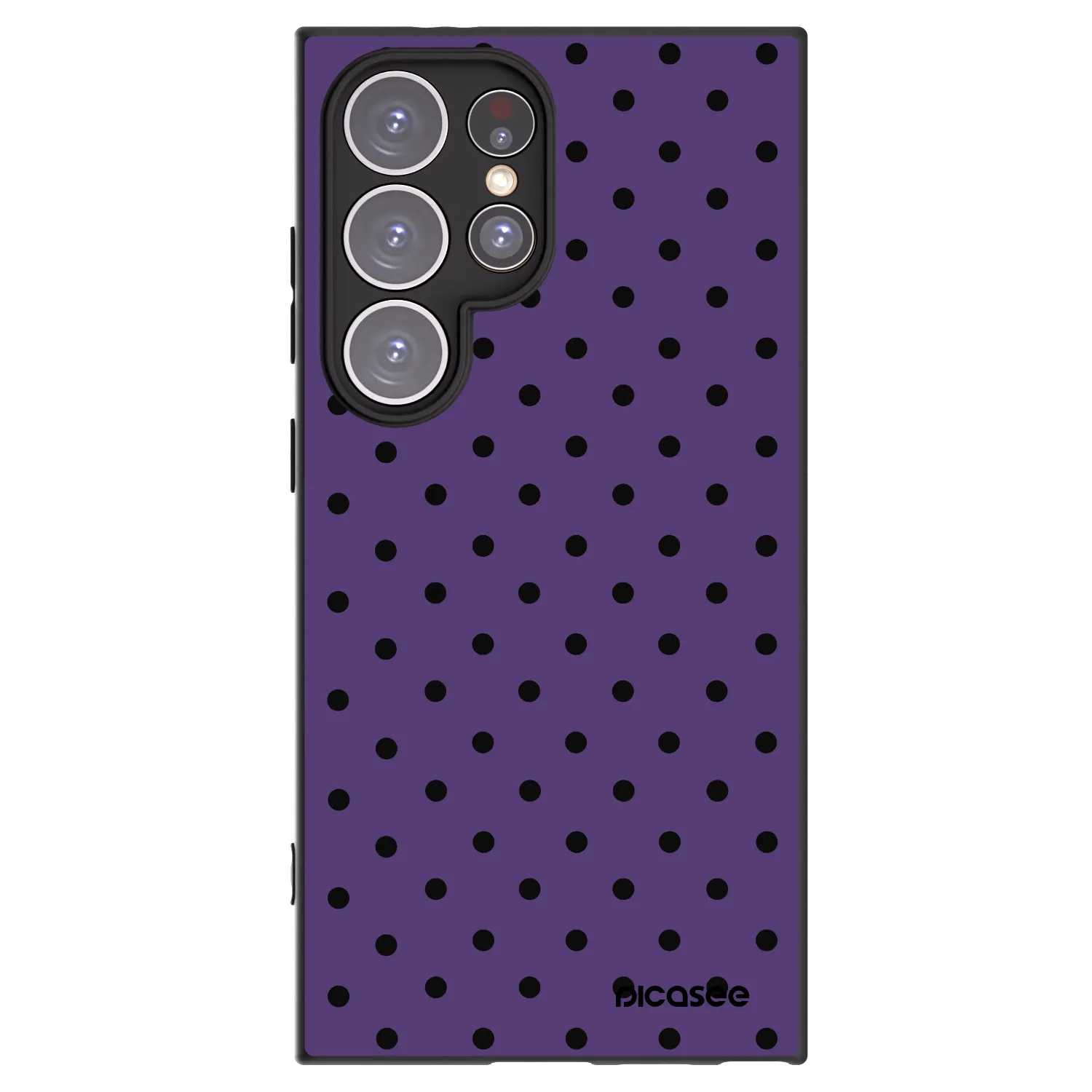 Picasee crna silikonska maskica za Samsung Galaxy S24 Ultra S928B 5G - Flickers 2