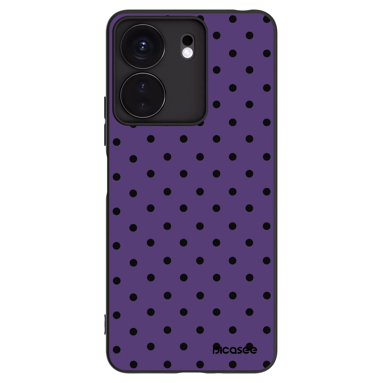 Picasee crna silikonska maskica za Xiaomi Redmi 13C 4G - Flickers 2