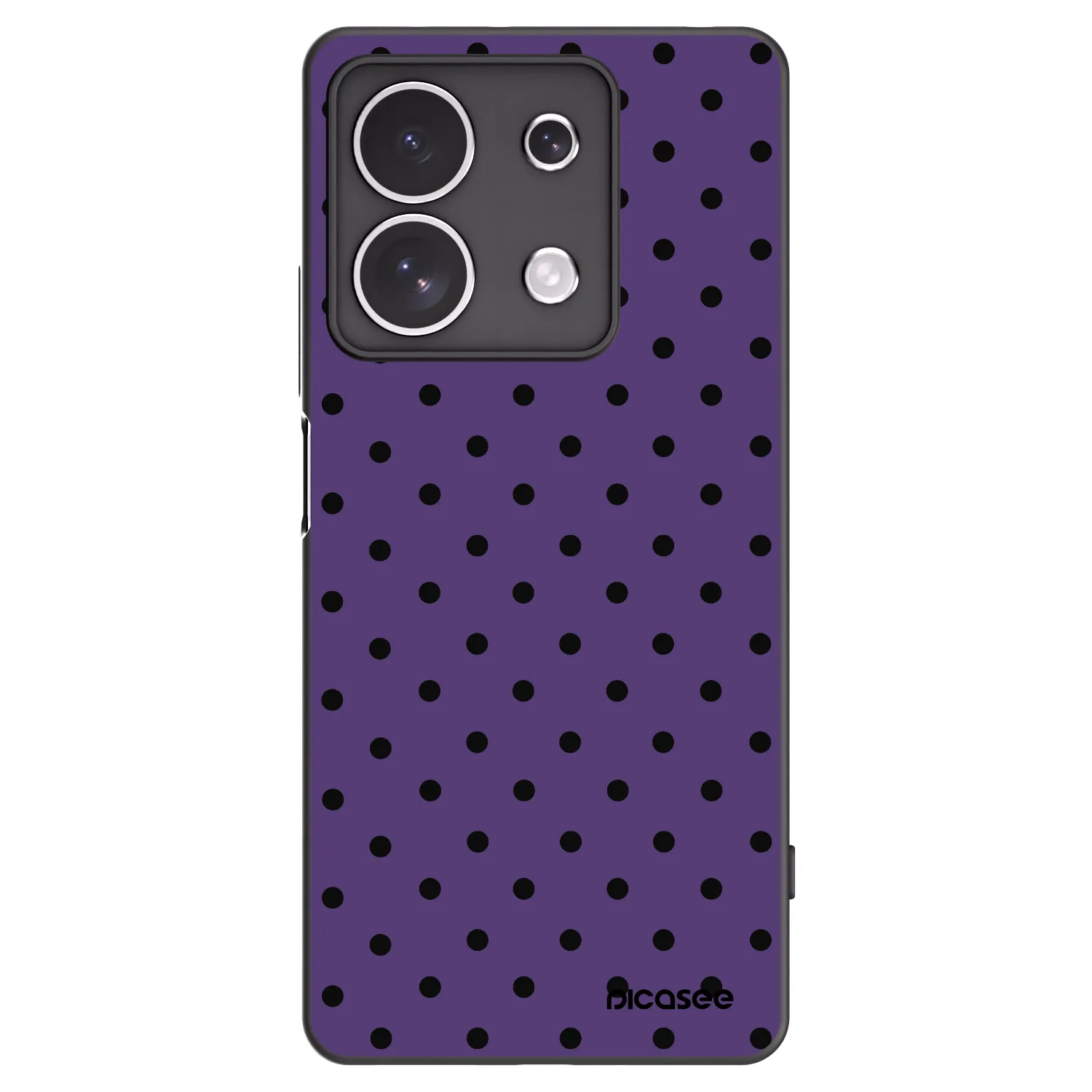 Picasee crna silikonska maskica za Xiaomi Redmi Note 13 4G - Flickers 2