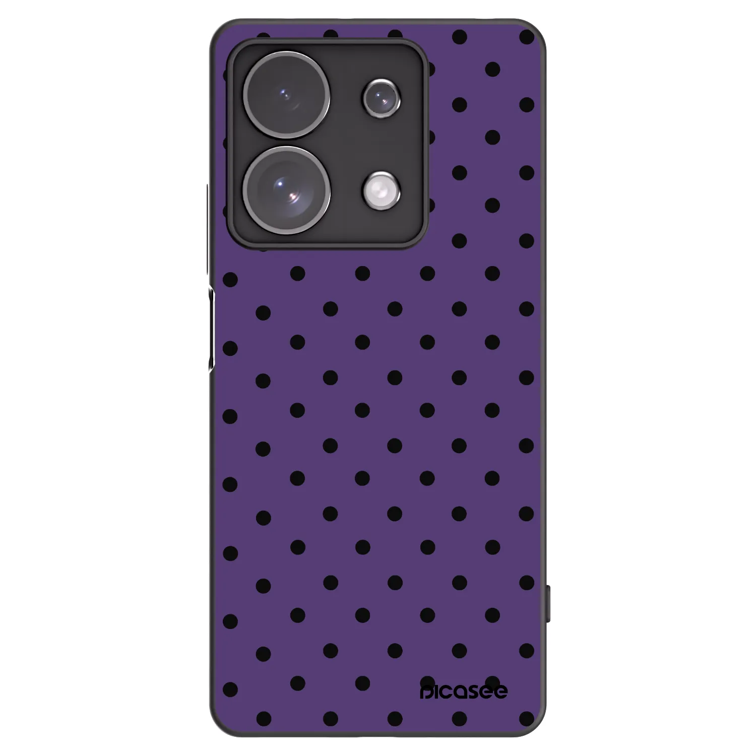 Picasee crna silikonska maskica za Xiaomi Redmi Note 13 Pro 4G - Flickers 2