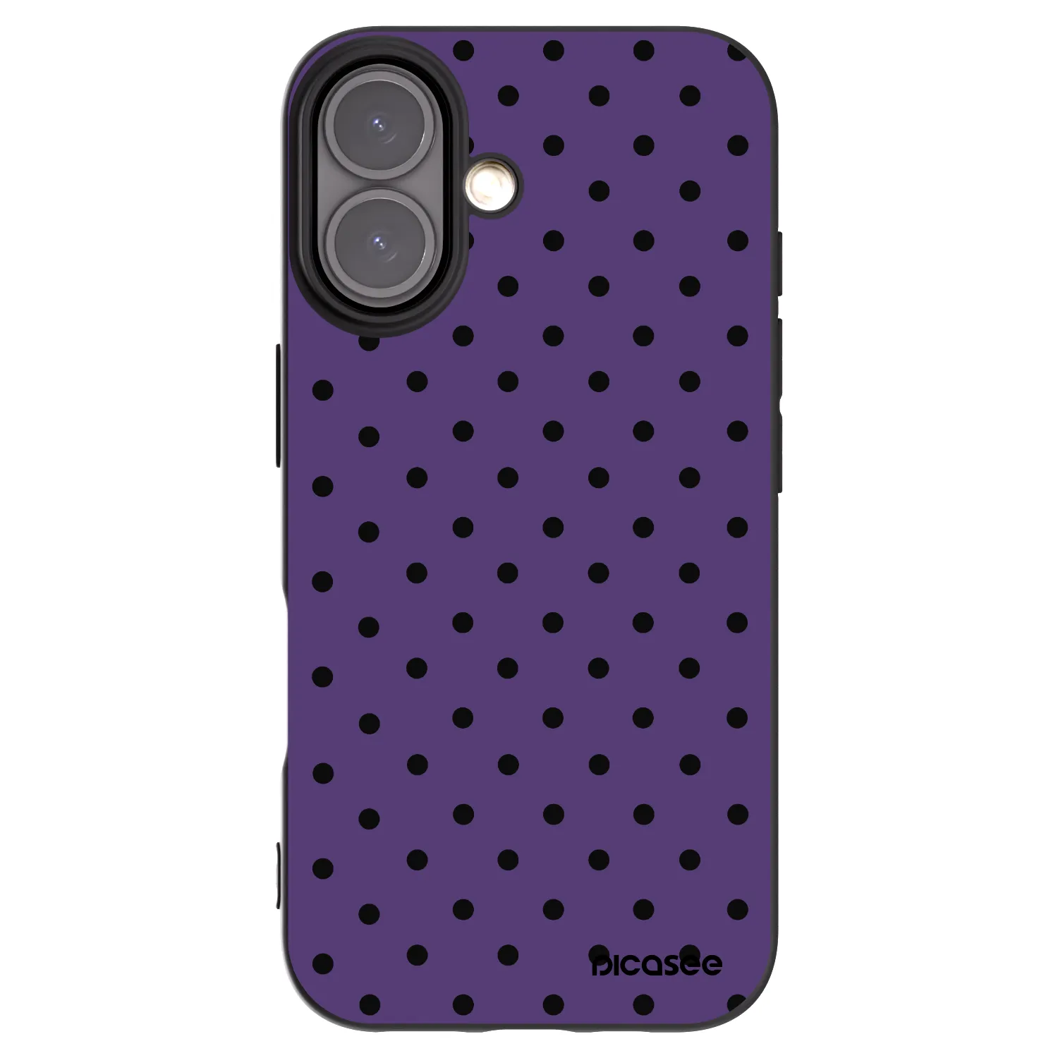 Picasee crna silikonska maskica za Apple iPhone 16 - Flickers 2