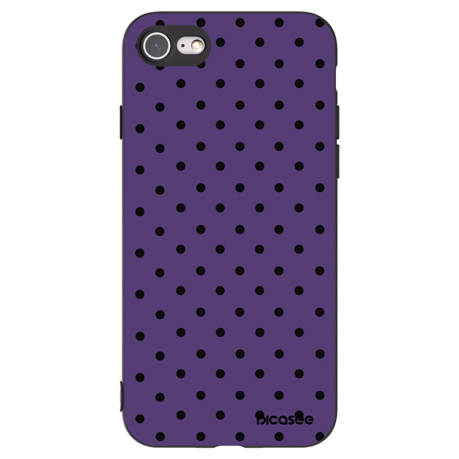 Picasee crna silikonska maskica za Apple iPhone 8 - Flickers 2