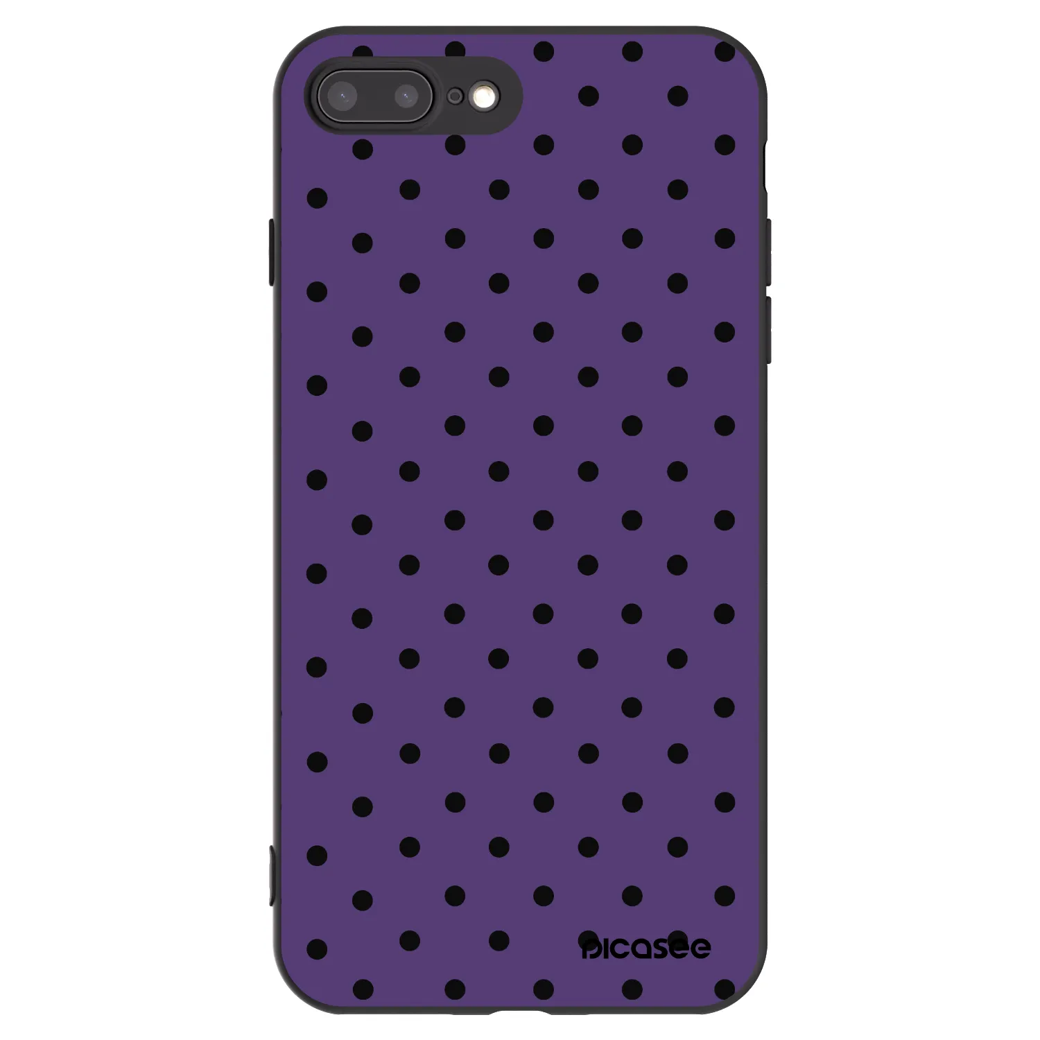 Picasee crna silikonska maskica za Apple iPhone 8 Plus - Flickers 2