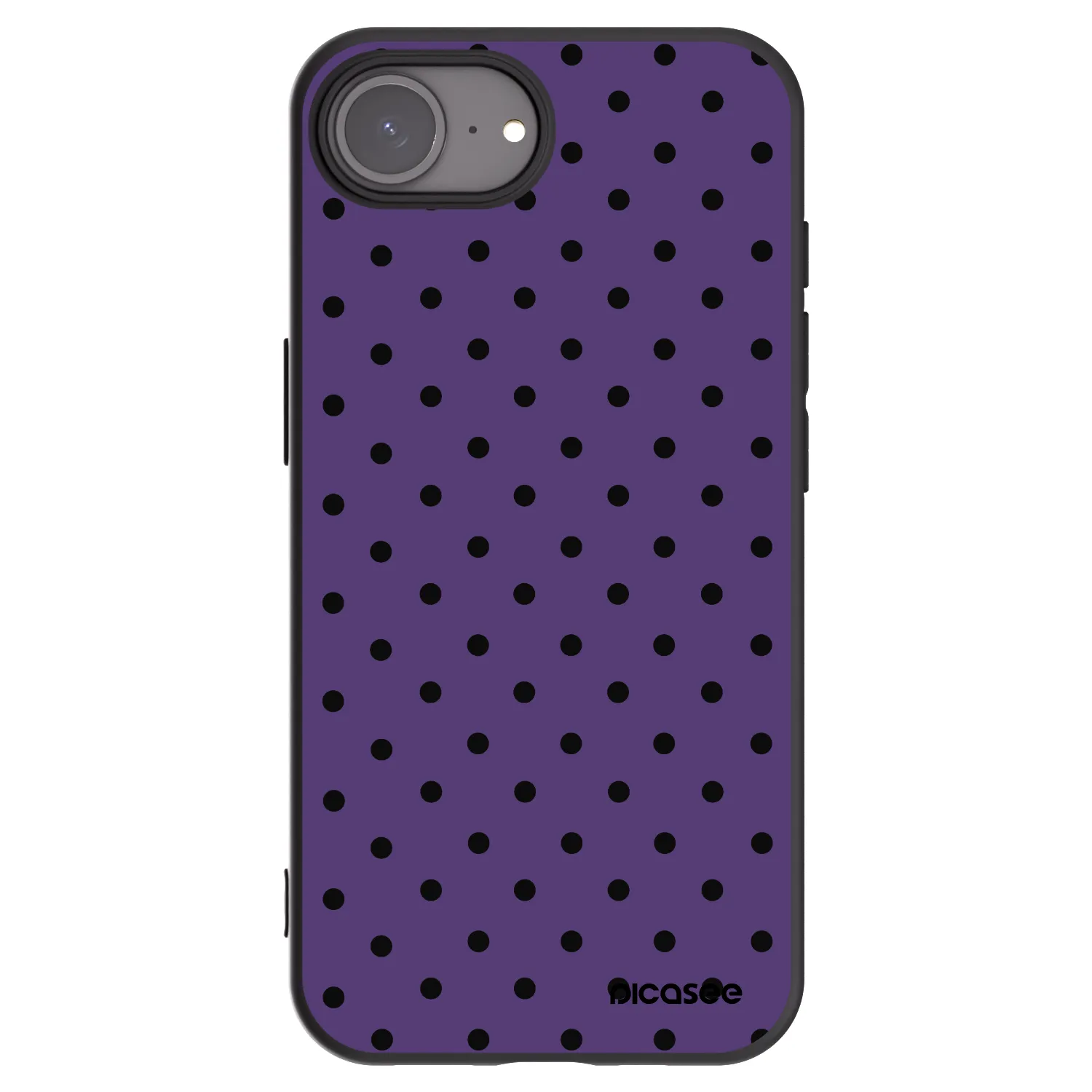 Picasee crna silikonska maskica za Apple iPhone 16e - Flickers 2