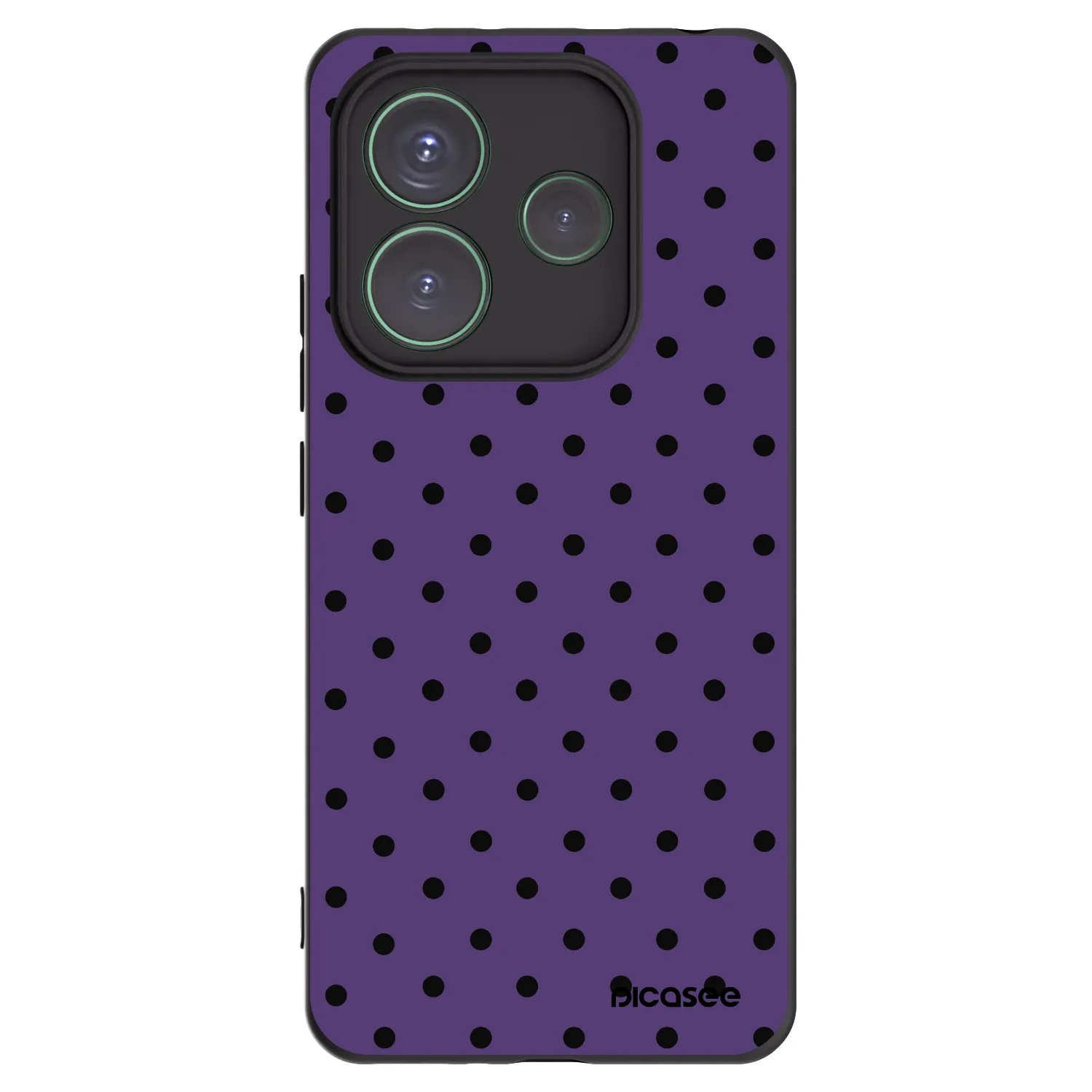 Picasee crna silikonska maskica za Xiaomi Redmi Note 14 5G - Flickers 2
