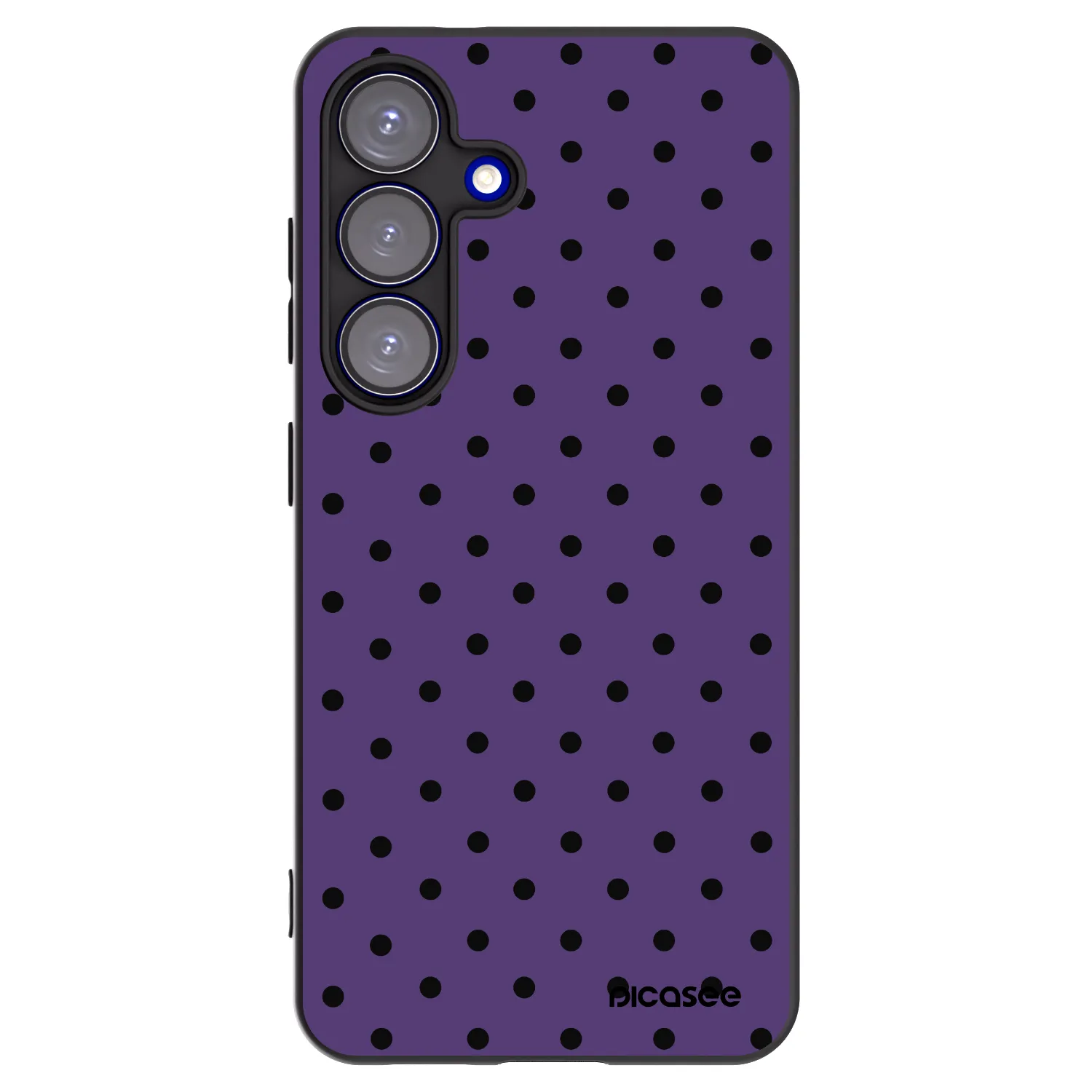 Picasee crna silikonska maskica za Samsung Galaxy S25 5G - Flickers 2