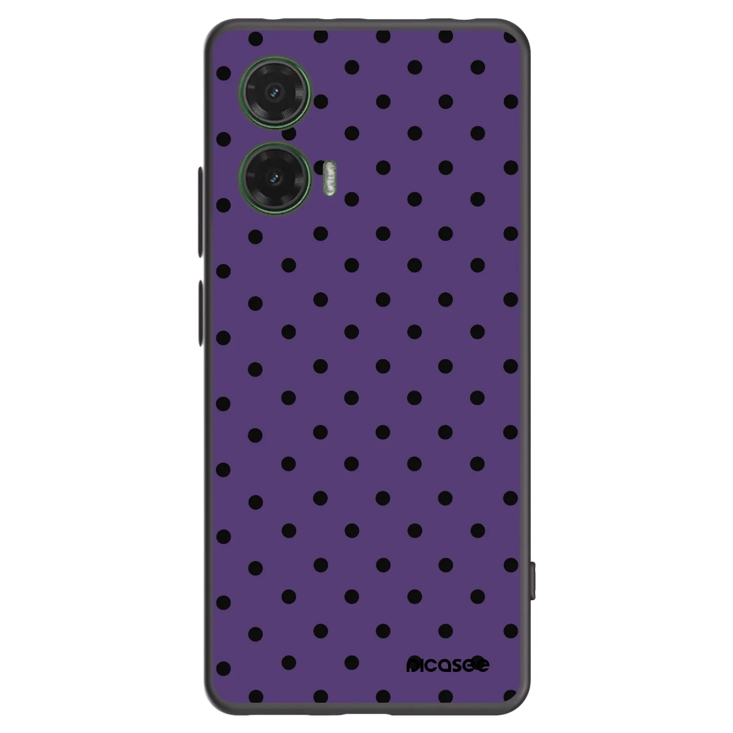 Picasee crna silikonska maskica za Motorola Moto G35 5G - Flickers 2