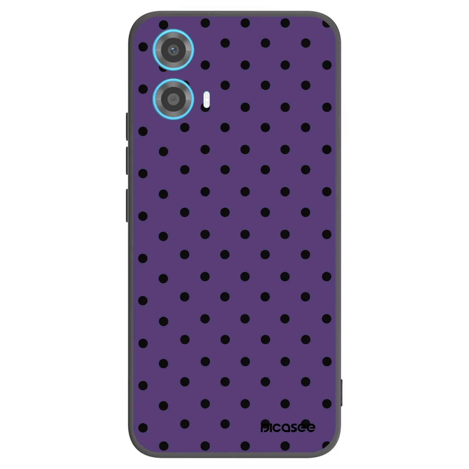 Picasee crna silikonska maskica za Motorola Moto G34 5G - Flickers 2