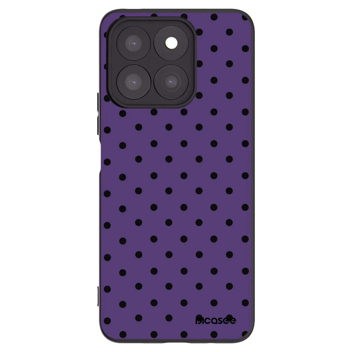 Picasee crna silikonska maskica za Honor X8c - Flickers 2