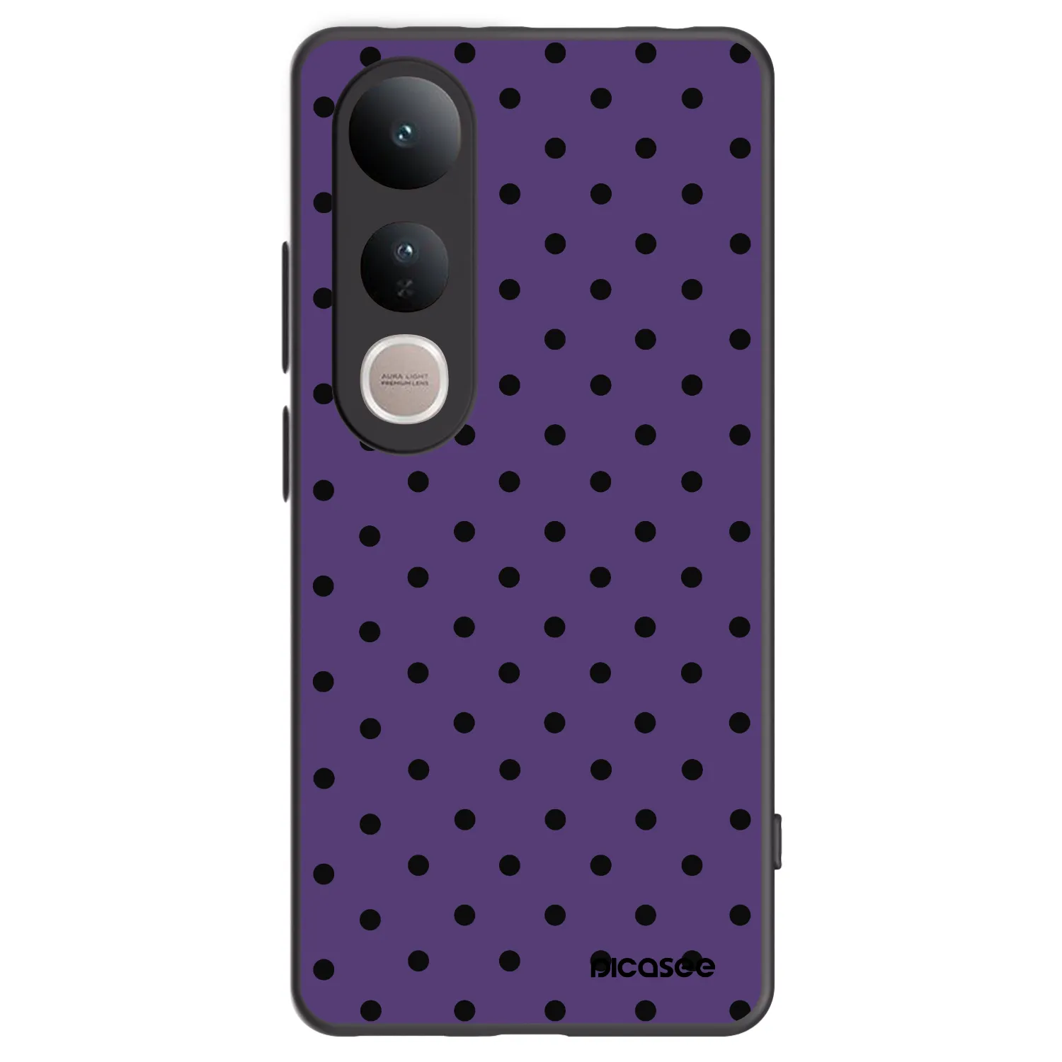 Picasee crna silikonska maskica za Vivo V50 Lite 5G - Flickers 2