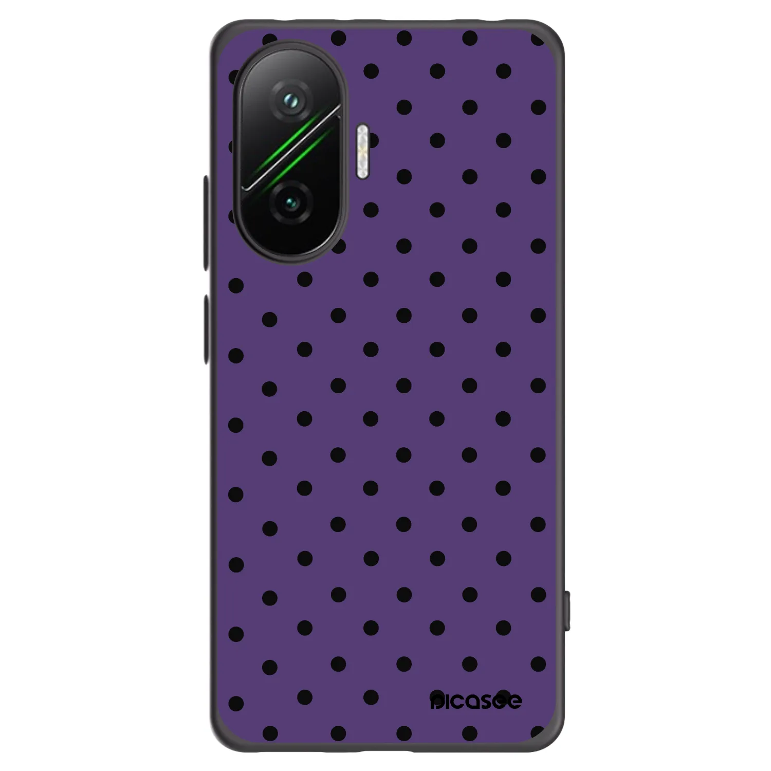 Picasee crna silikonska maskica za Xiaomi Poco F7 5G - Flickers 2