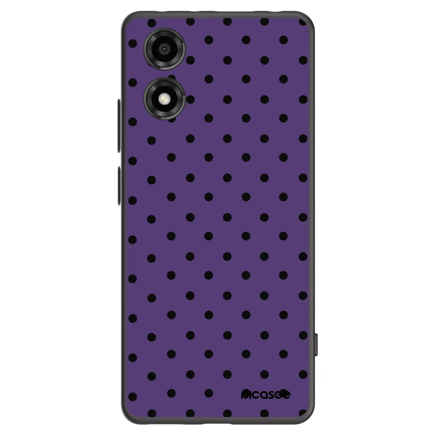 Picasee crna silikonska maskica za Motorola Moto E14 - Flickers 2