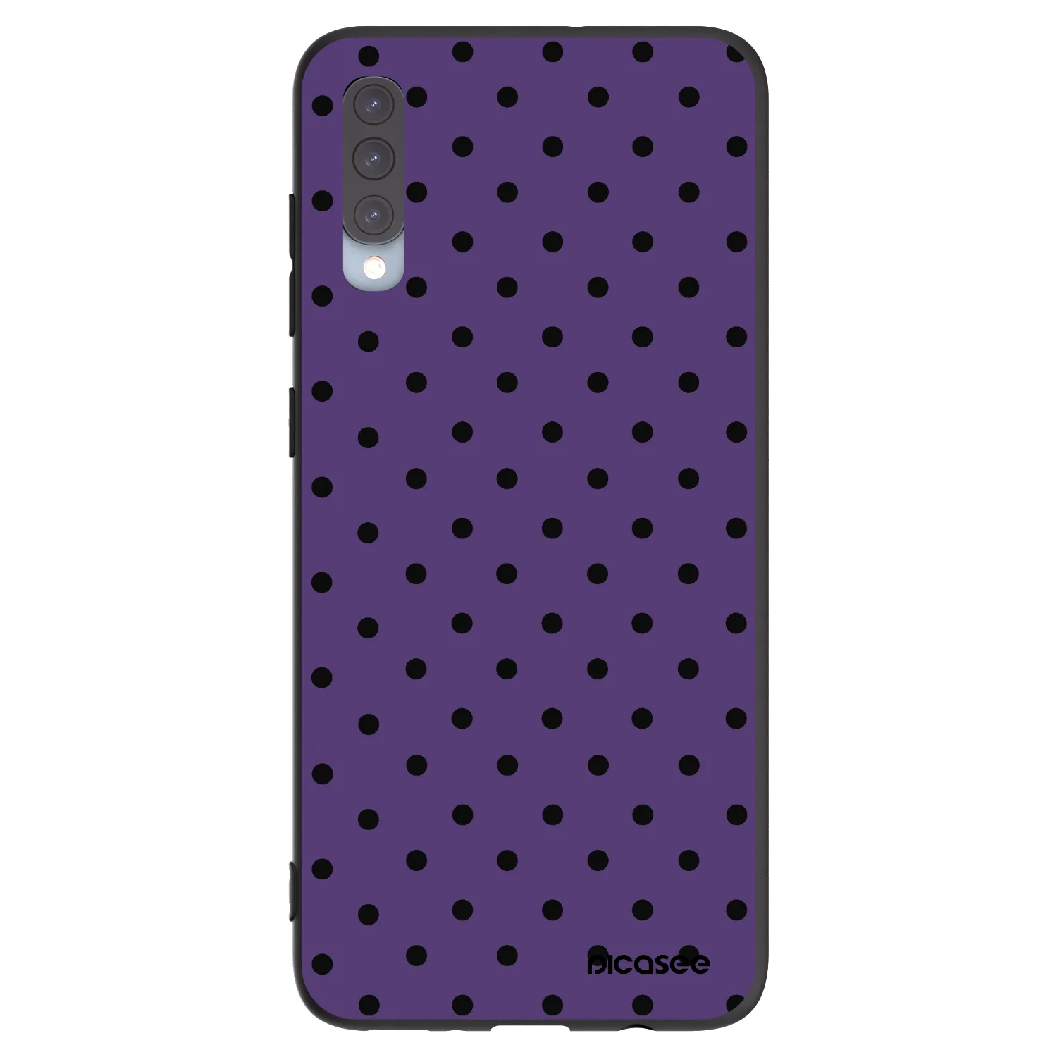 Picasee crna silikonska maskica za Samsung Galaxy A70 A705F - Flickers 2