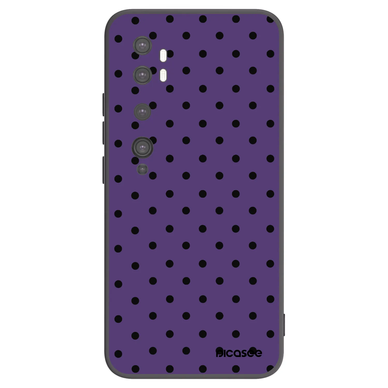 Picasee crna silikonska maskica za Xiaomi Mi Note 10 (Pro) - Flickers 2