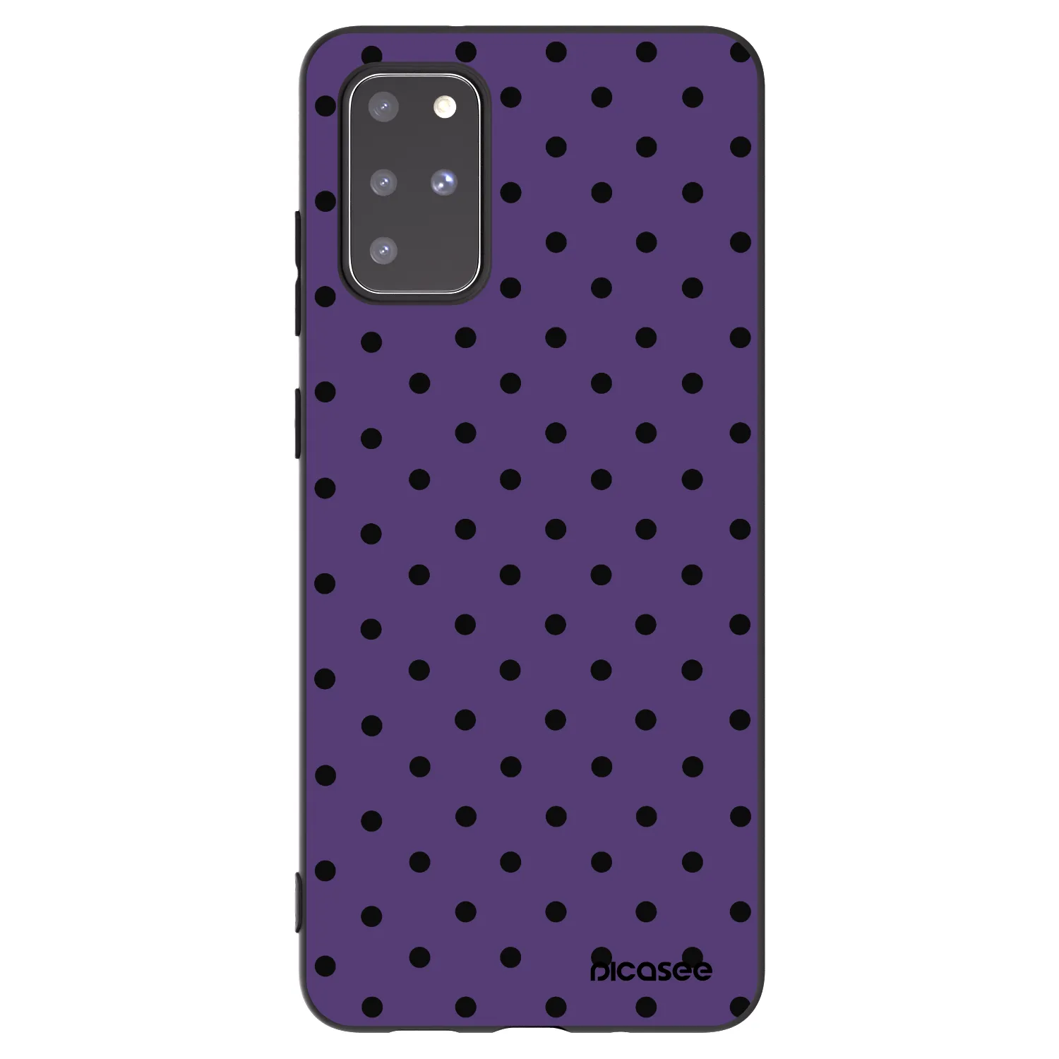 Picasee crna silikonska maskica za Samsung Galaxy S20+ G985F - Flickers 2