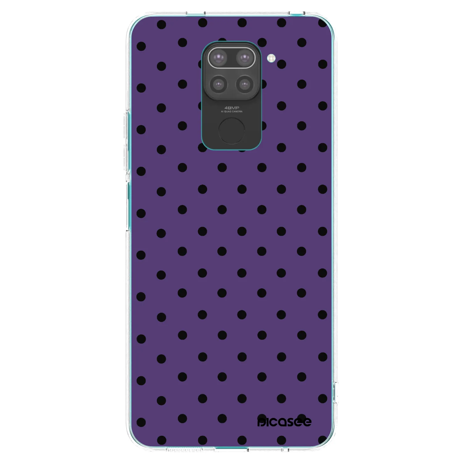 Picasee crna silikonska maskica za Xiaomi Redmi Note 9 - Flickers 2
