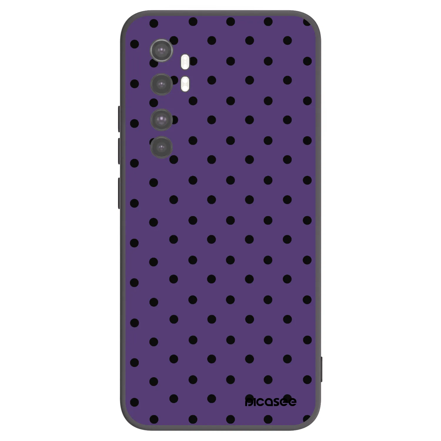 Picasee crna silikonska maskica za Xiaomi Mi Note 10 Lite - Flickers 2