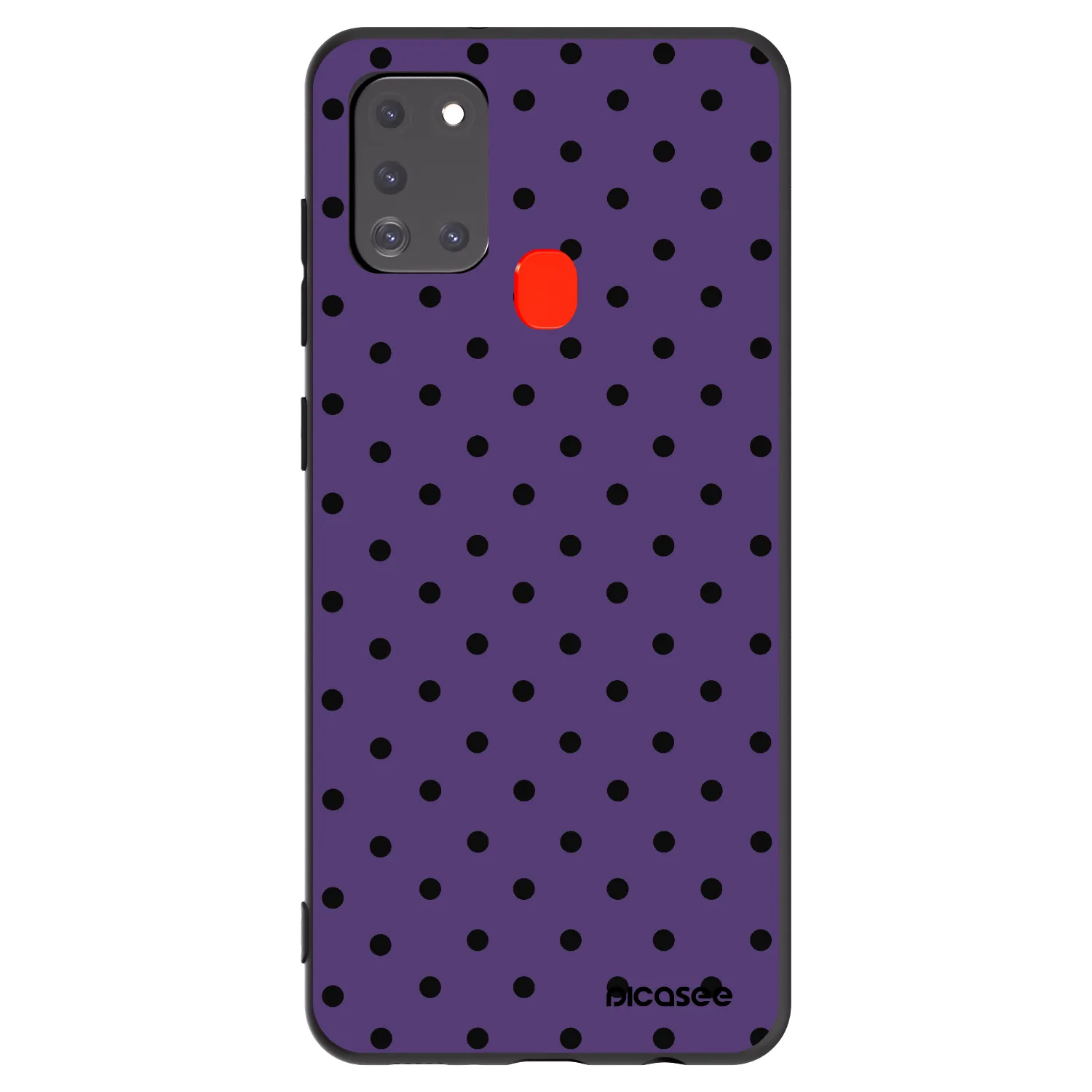 Picasee crna silikonska maskica za Samsung Galaxy A21s - Flickers 2