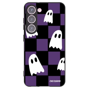 Picasee crna silikonska maskica za Samsung Galaxy S23 5G - Ghosts