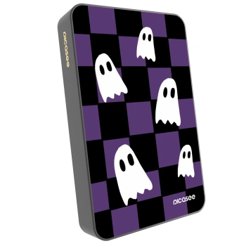 Picasee Prijenosni punjač s MagSafe 10 000 mAh Sivo - Ghosts
