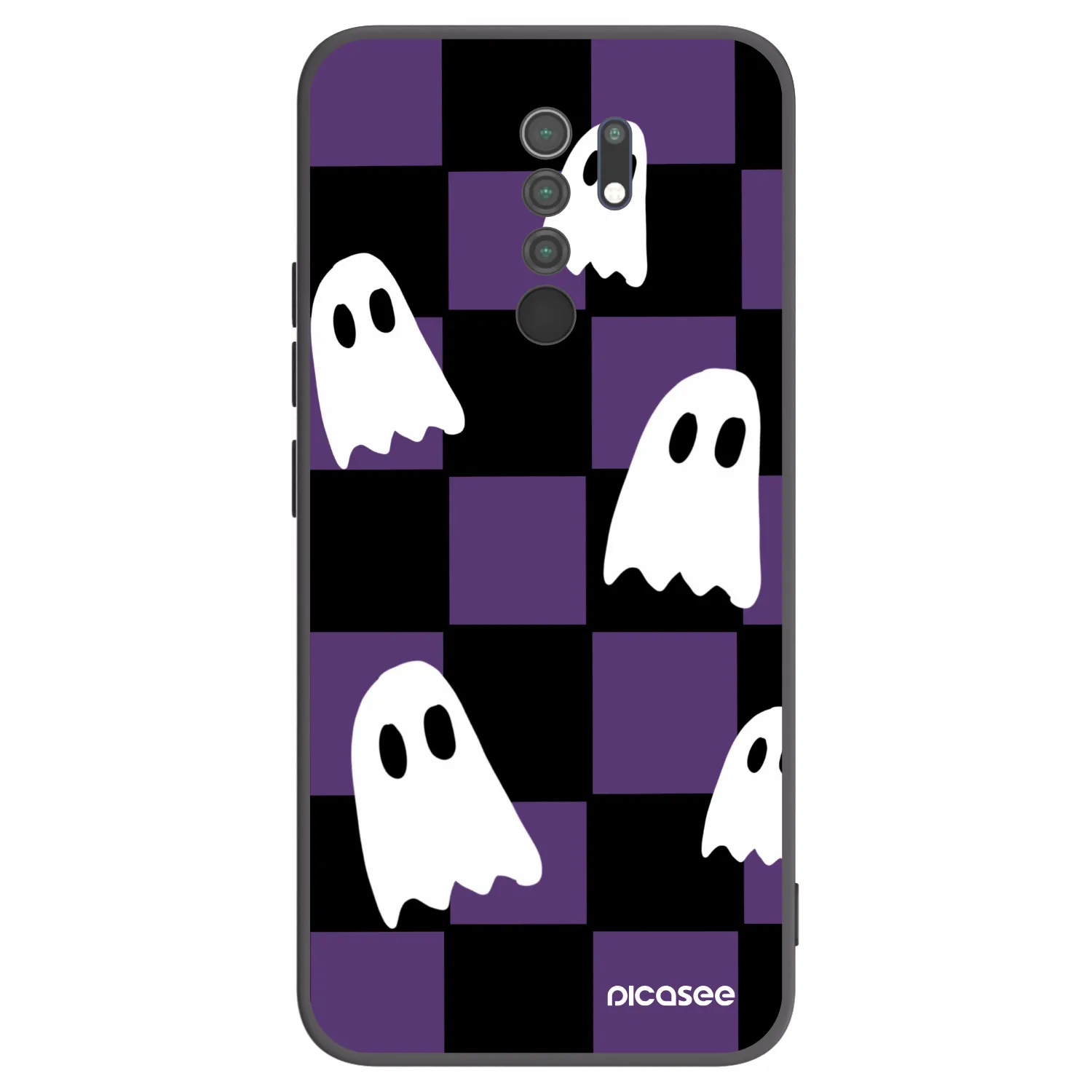 Picasee crna silikonska maskica za Xiaomi Redmi 9 - Ghosts